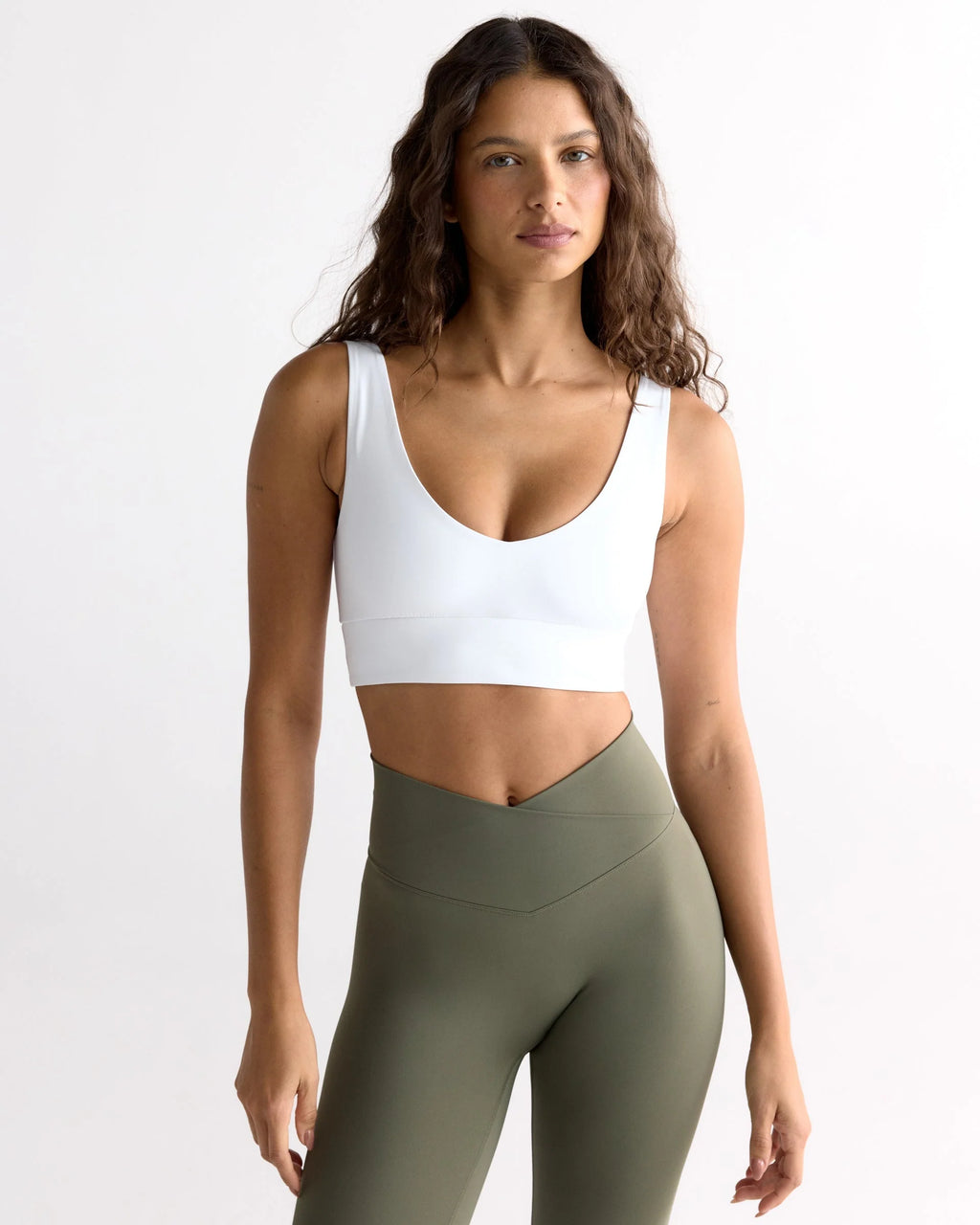 Ultimate V-Neck Bra - White