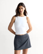 Ultimate Scoop Back Tank - White