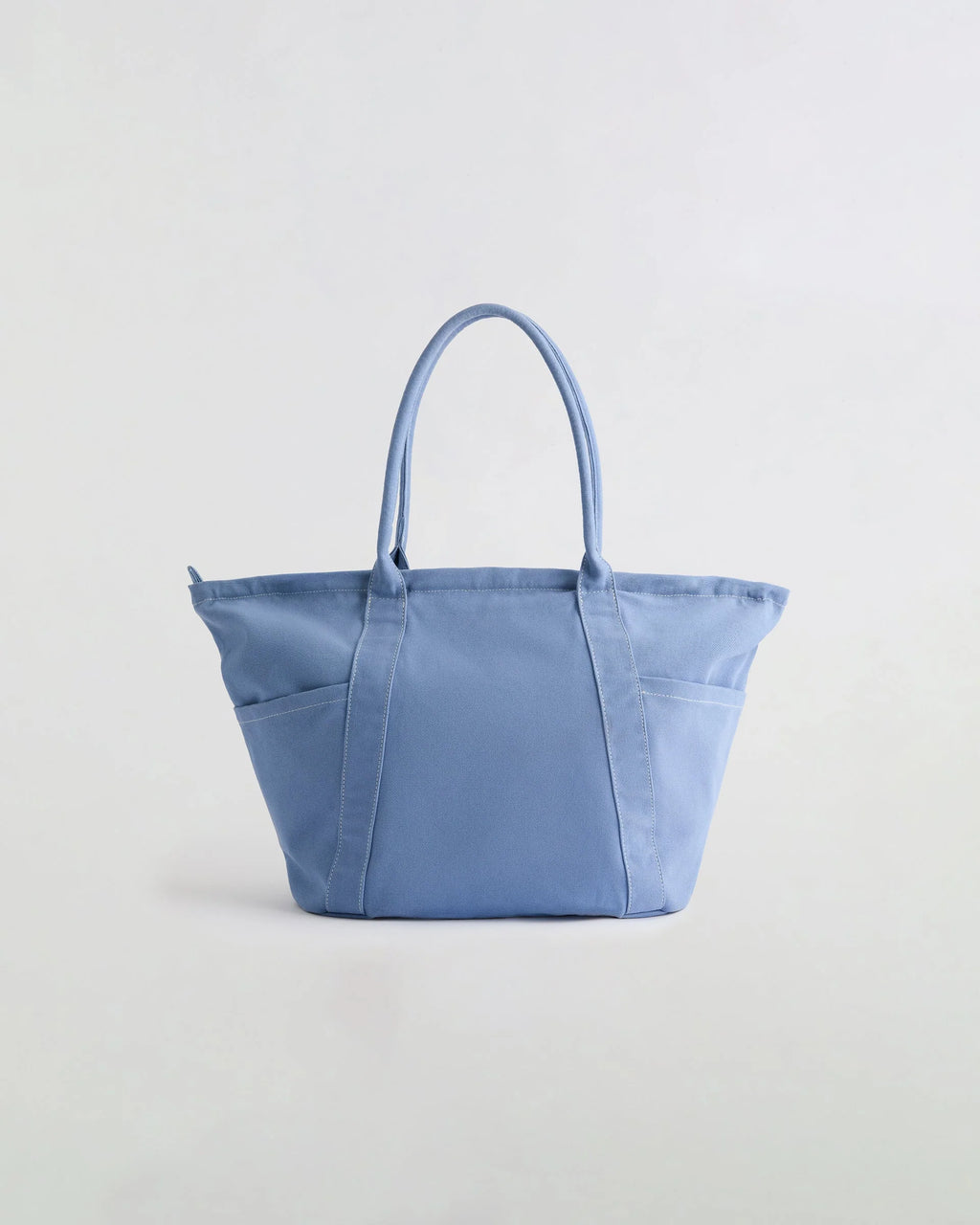 Heavy Canvas Washed Tote Bag - Blossom Blue