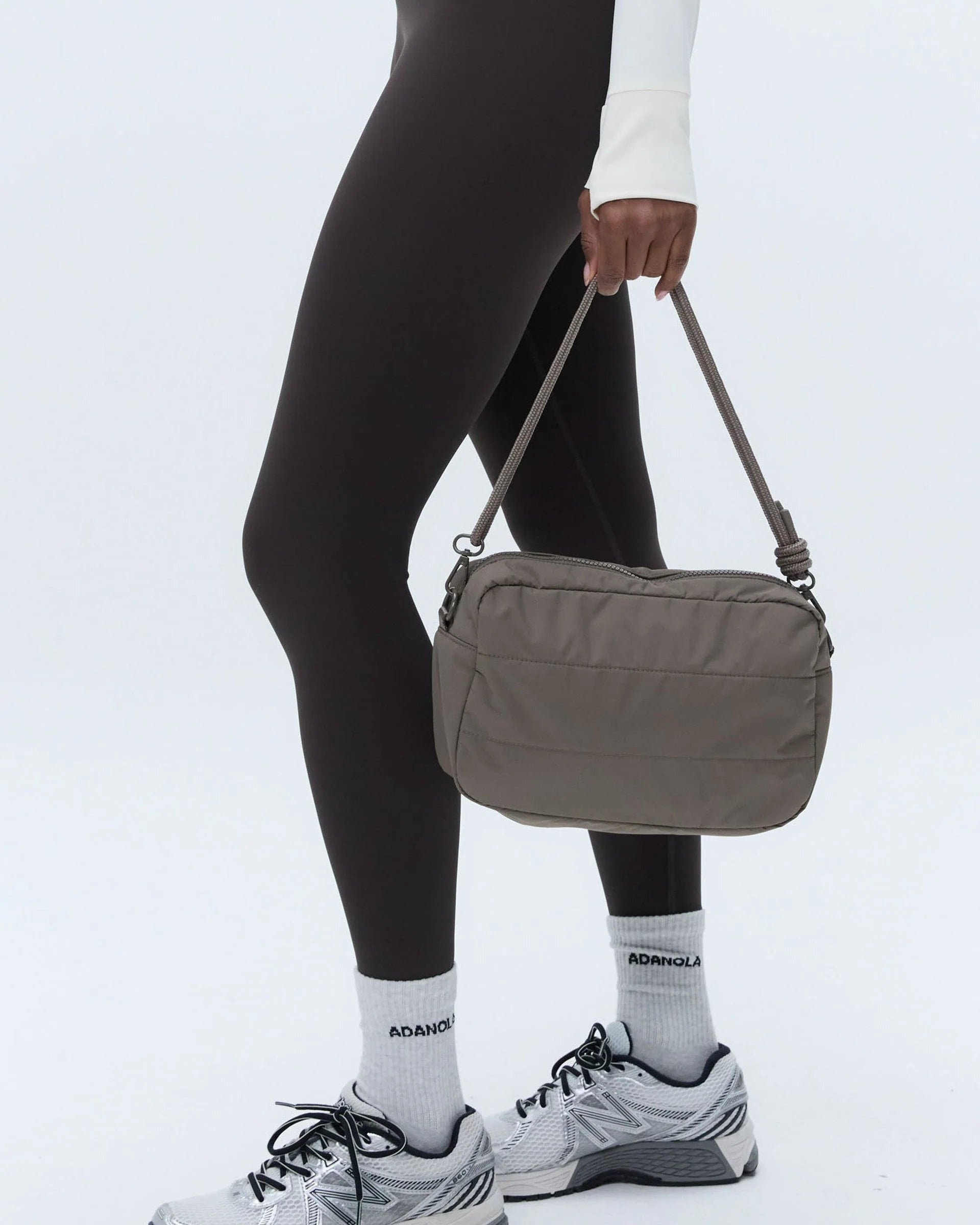 Branded Multi-Strap Bag - Taupe