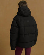 Hooded Puffer Jacket - Black