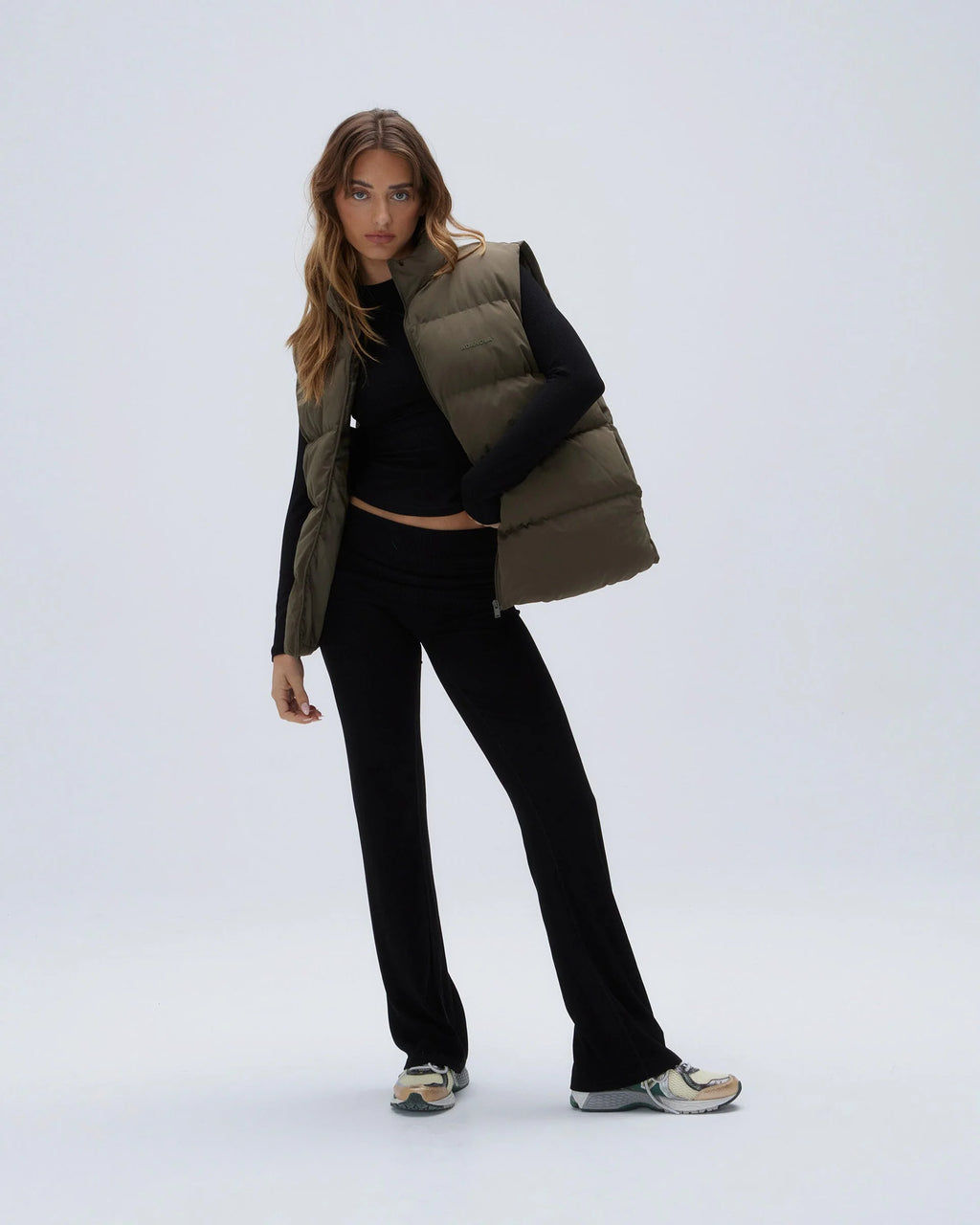 Boxy Gilet - Khaki Green