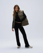 Boxy Gilet - Khaki Green