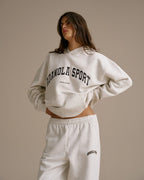 AS Oversized Hoodie - Light Grey Melange
