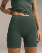 Seamless Crop Shorts - Sea Green