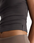 Soft Modal Short Sleeve Top - Coffee Bean