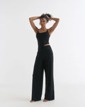 Wide Leg Yoga Pant - Black