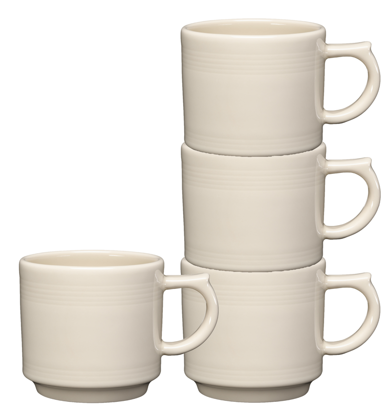 Linen 16 OZ Set of 4 Stackable Mug Set