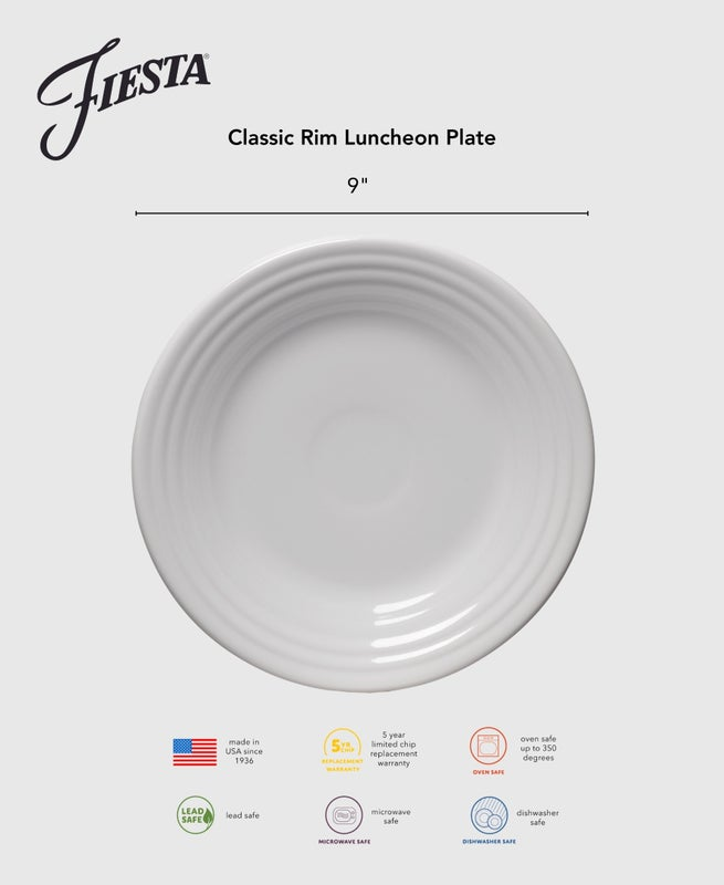 Botanical Floral Sky Classic Rim 9 Inch Luncheon Plate