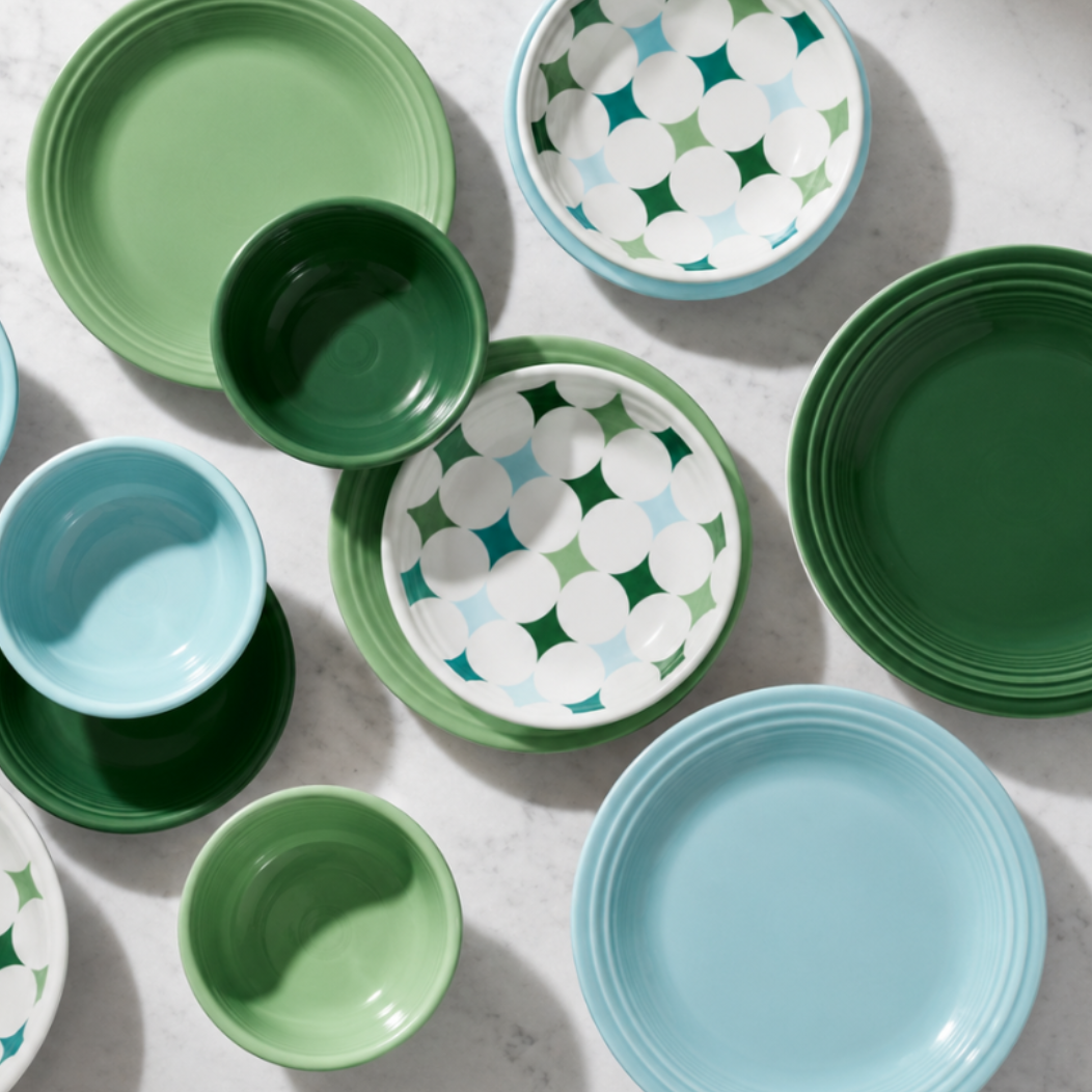 Aegean Kaleido Circles Classic Rim 9 Inch Luncheon Plate