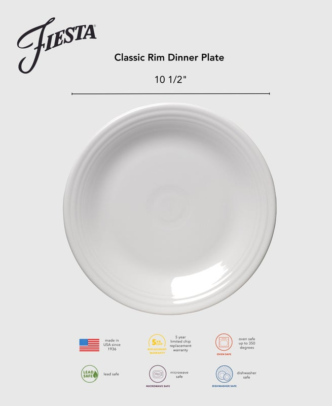 Botanical Floral Lavender Classic Rim 10 1/2 Inch Dinner Plate