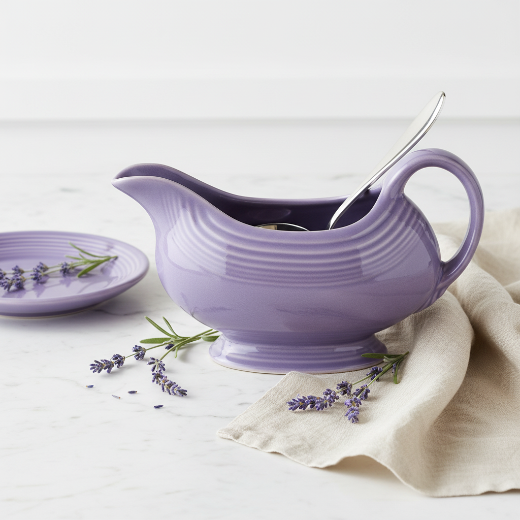 Lavender 18 1/2 OZ Gravy Sauceboat