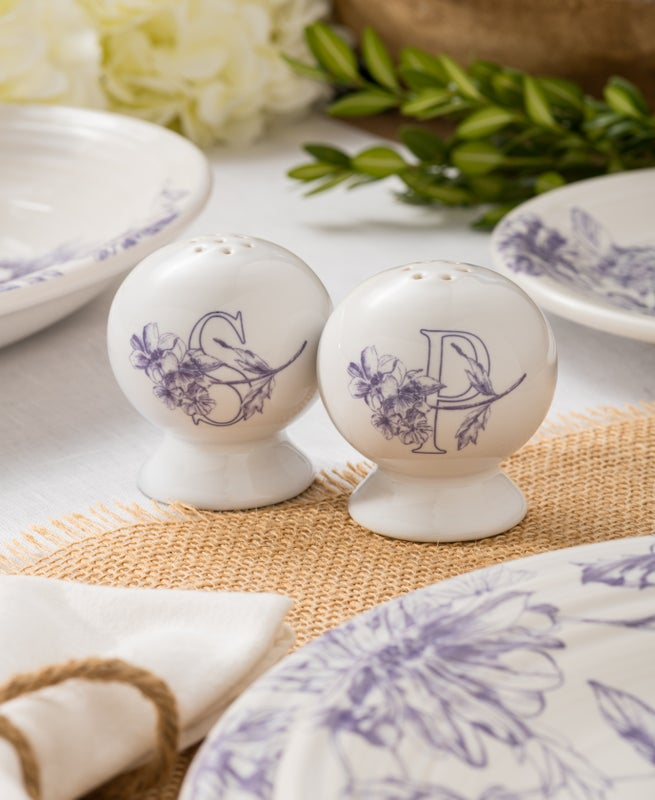 Botanical Floral Lavender 2 5/8 Inch Salt and Pepper Shaker Set