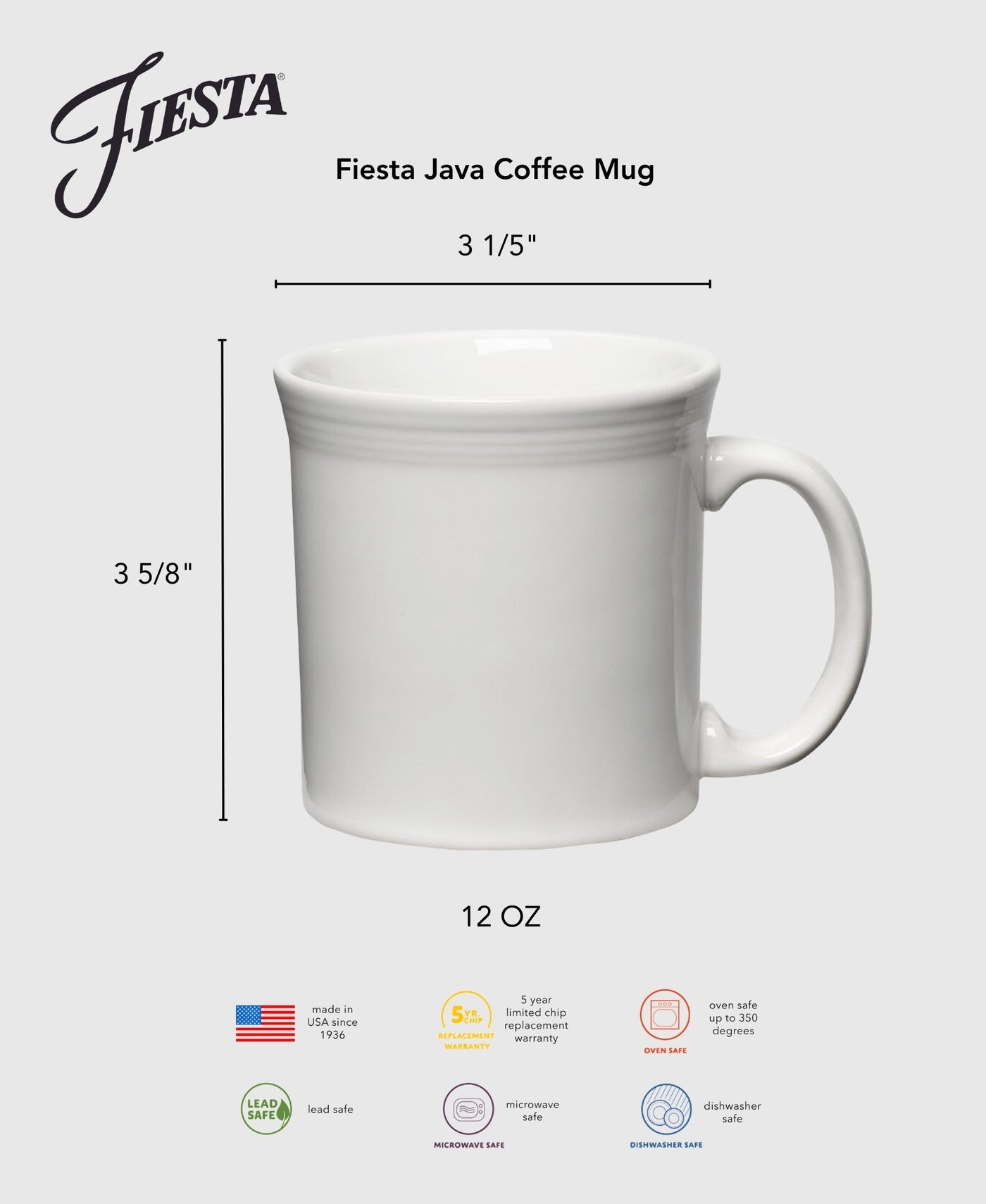 Lavender 12 OZ Java Coffee Mug