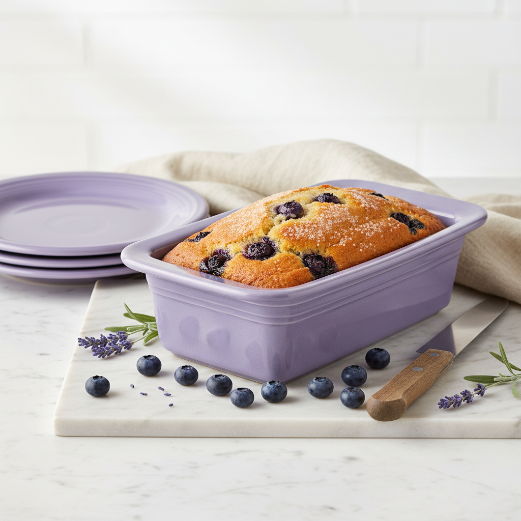 Lavender 10 3/4 Inch x 5 3/4 Inch Loaf Pan Baker 1.4 Quarts