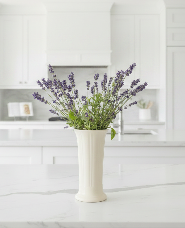 Retired Linen Small Flower Vase