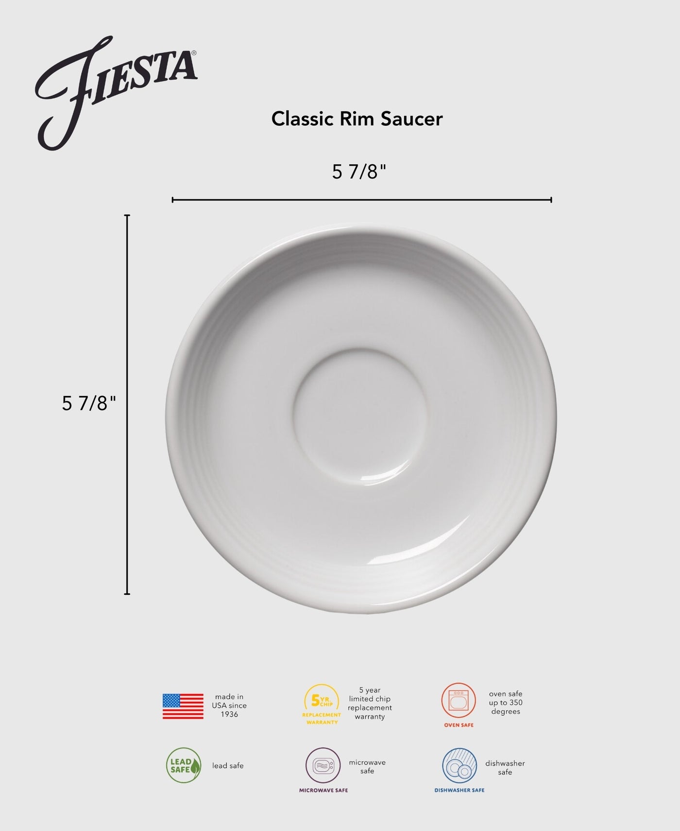 Retired Classic Rim 5 7/8 Inch Saucer