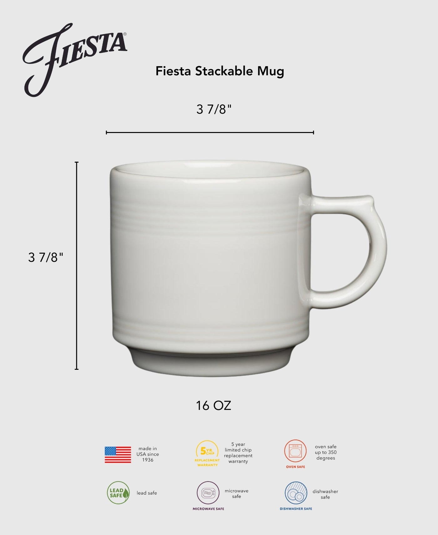Lavender 16 OZ Stackable Mug