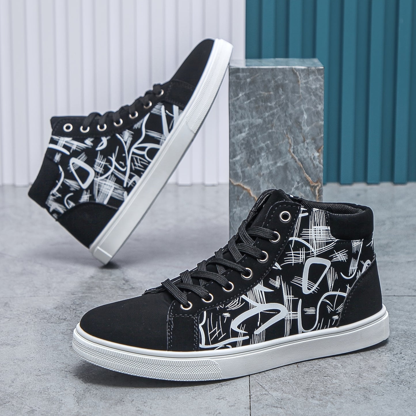 Men's Trendy Walking Shoes, Casual Outdoor Non-slip Lace-up Walking Shoes, Men's Sneakers