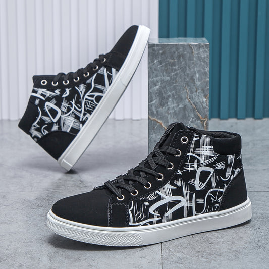 Men's Trendy Walking Shoes, Casual Outdoor Non-slip Lace-up Walking Shoes, Men's Sneakers