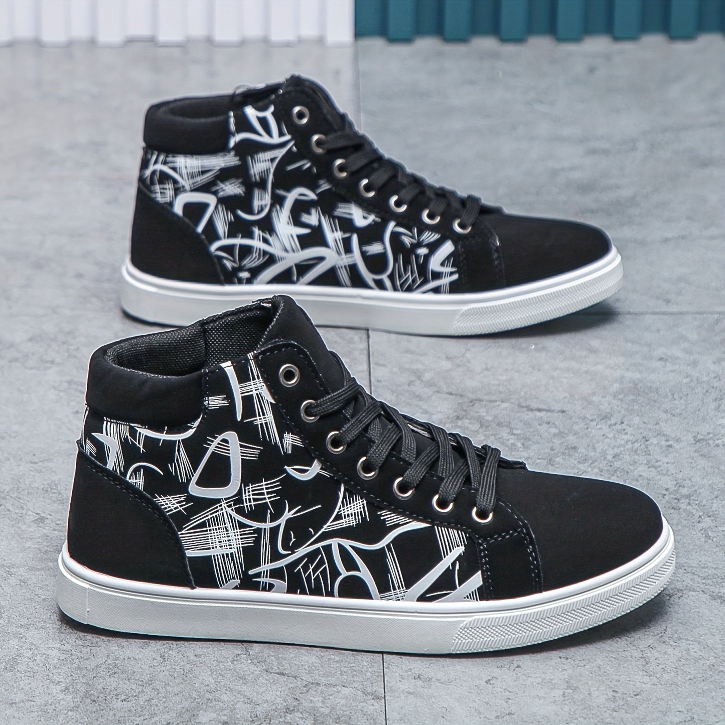 Men's Trendy Walking Shoes, Casual Outdoor Non-slip Lace-up Walking Shoes, Men's Sneakers